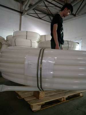 要出口的PE穿線管是如何包裝的,學到了。